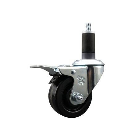 Service Caster 3'' Phenolic Swivel 1-1/4'' Expanding Stem Caster Total Lock Brake SCC-EXTTL20S314-PHR-114